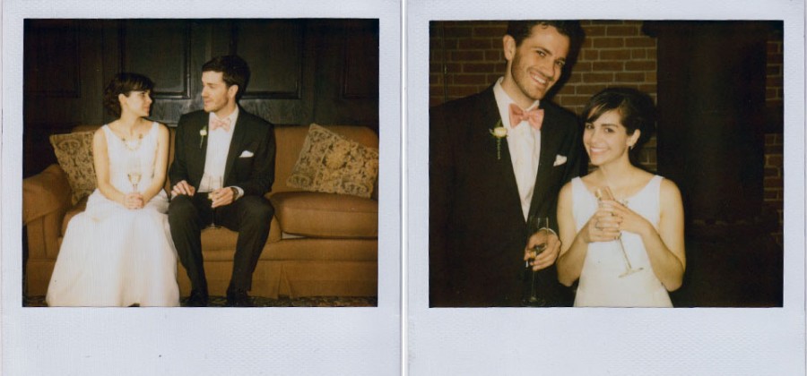 A Polaroid wedding