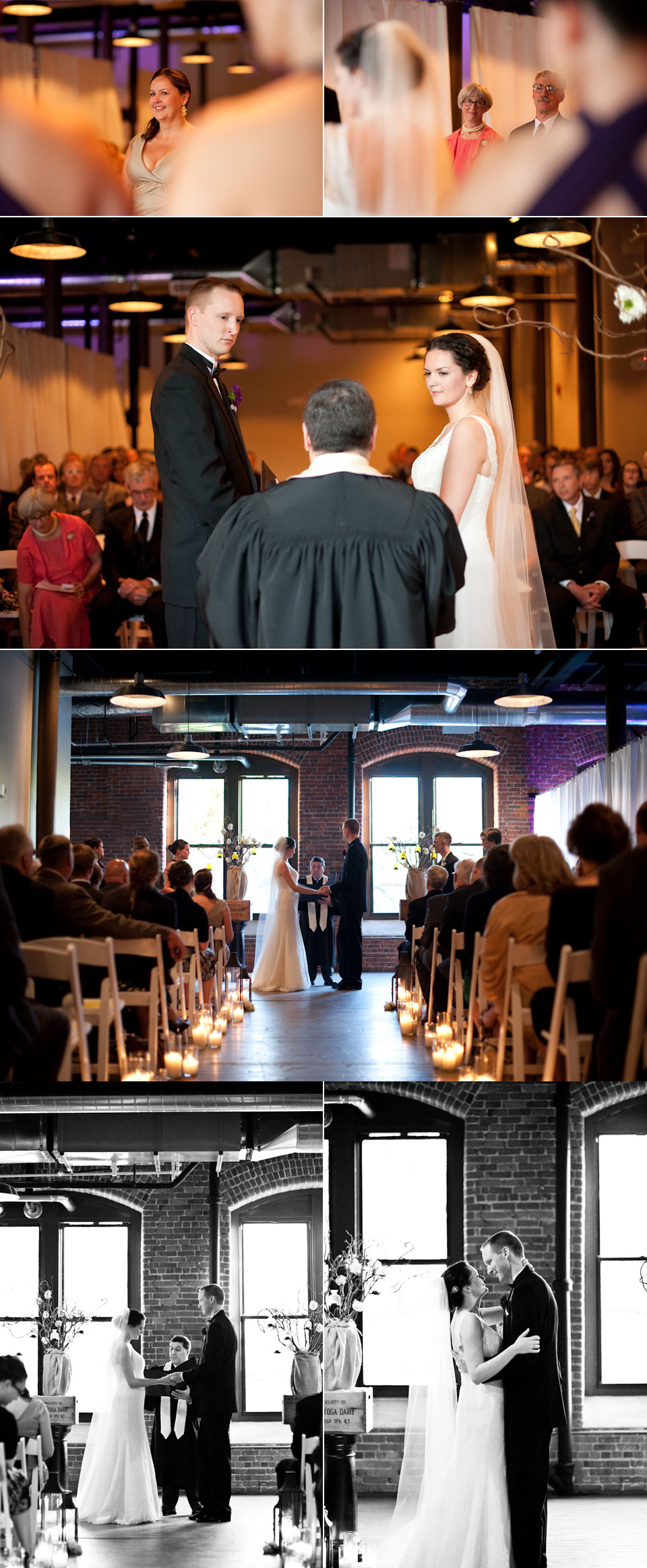 wedding ceremony at rivermill at dover landing