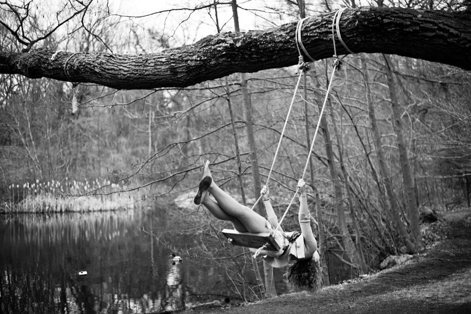 brooke on a swing