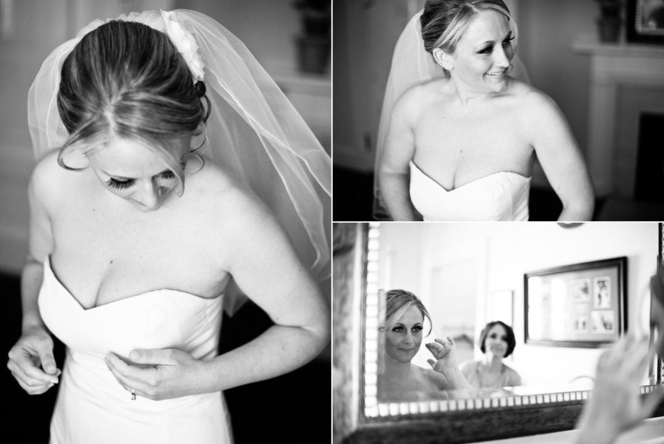 bride getting ready at tupper manor