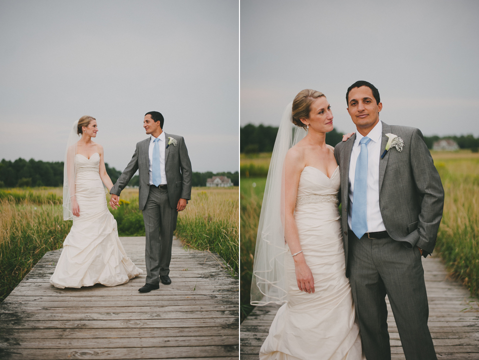 bride and groom at the red barn