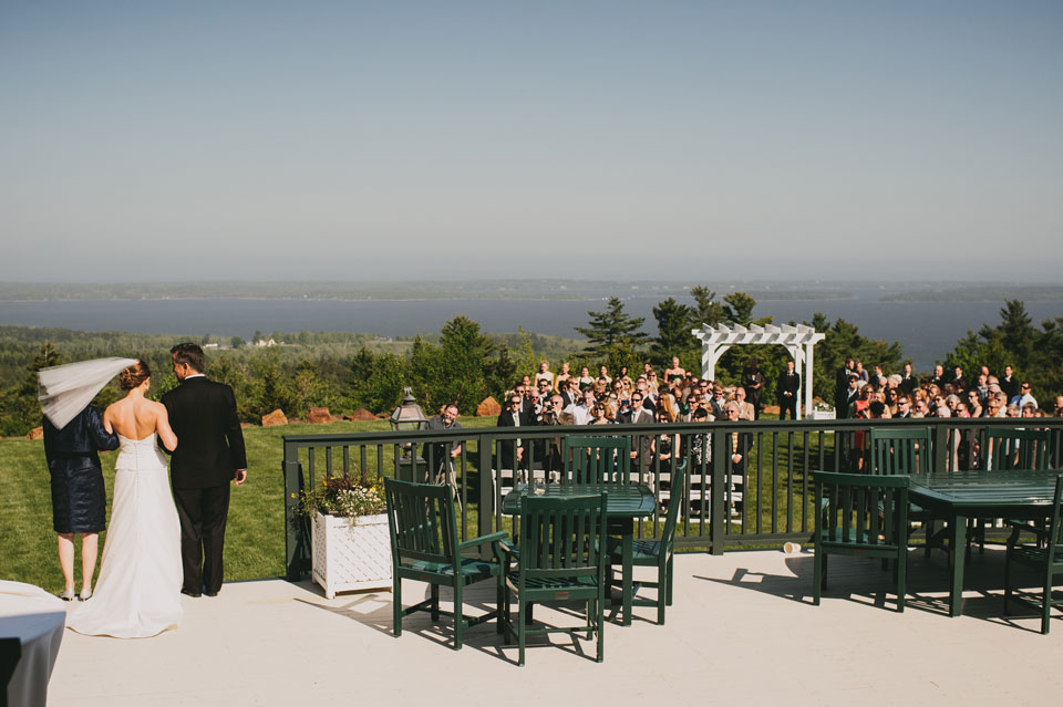 wedding ceremony at Point Lookout