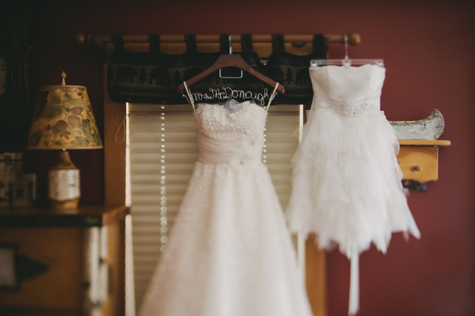 Cascade lodge wedding dress