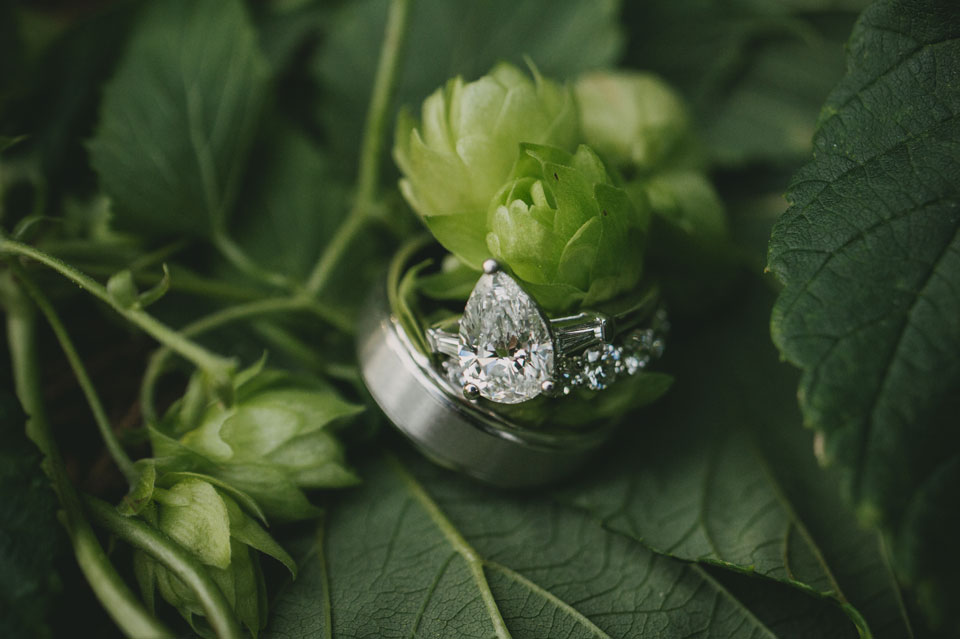 wedding ring with hops