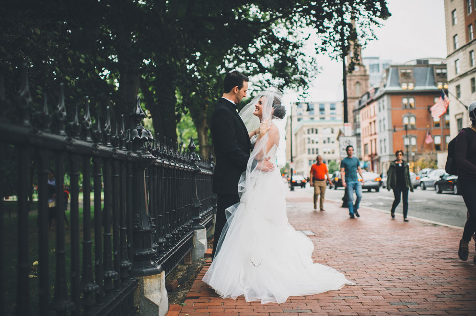 Boston Public Garden Wedding Portraits