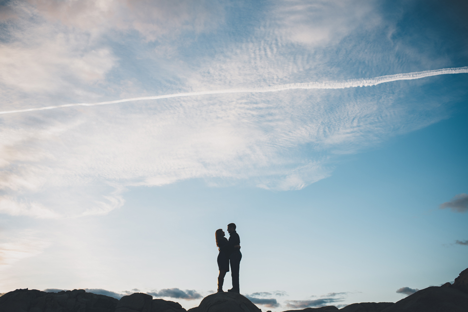 Lighthouse beach engagement session