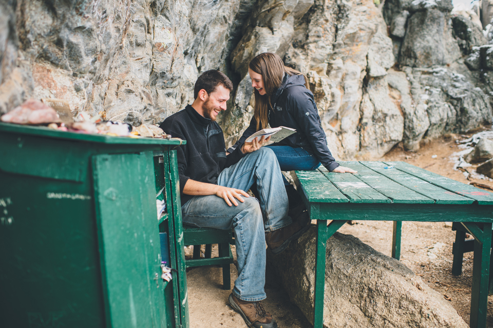 Poet's Table - Custer State Park engagement photos
